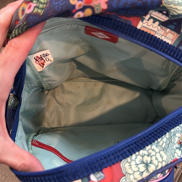 Oilily home windows floral corduroy mini backpack purse bag - Picture 6 of 7